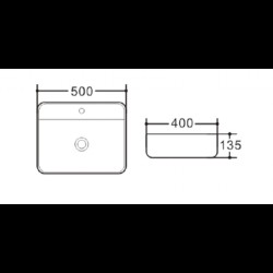 Порцеланов умивалник за плот ICB 569
