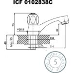 Смесители » КЛИЕР  » ICF 0102838C - Image 2