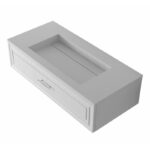 Долен конзолен PVC шкаф за баня Inter Ceramic ICP 10025 / 38416  – качествен шкаф за баня с конзолен монтаж - Image 2