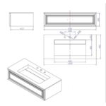 Долен конзолен PVC шкаф за баня Inter Ceramic ICP 10025 / 38416  – качествен шкаф за баня с конзолен монтаж - Image 3