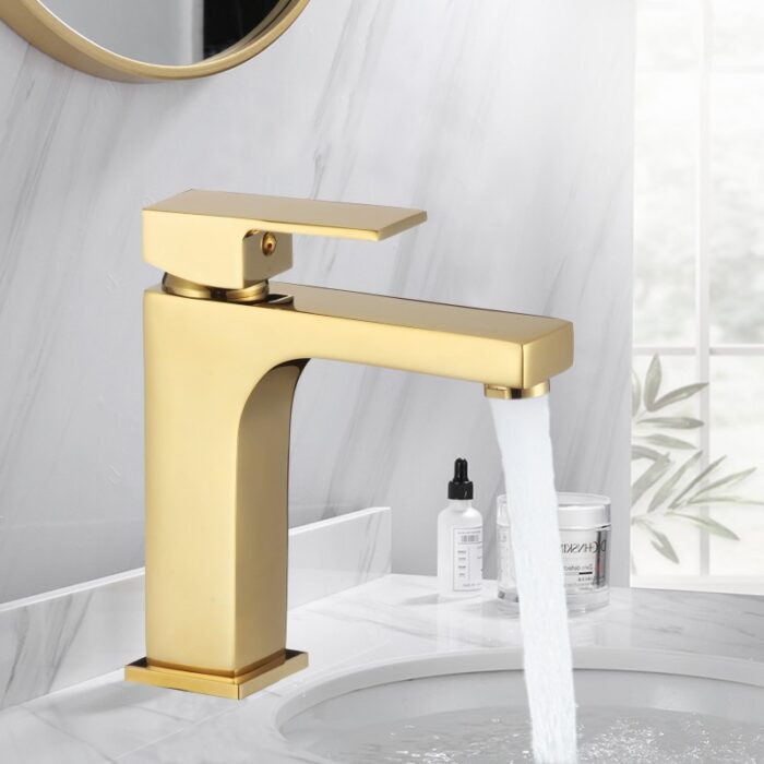 Смесител за умивалник ICF 1008866 GOLD " ЯСМИНА GOLD " - Image 2