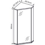 Горен огледален PVC шкаф за баня Inter Ceramic ICMC 1030-30 NEW – стилно решение за компактни пространства - Image 5