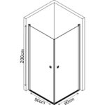 Душ кабина » ICS 109SQ - Image 2