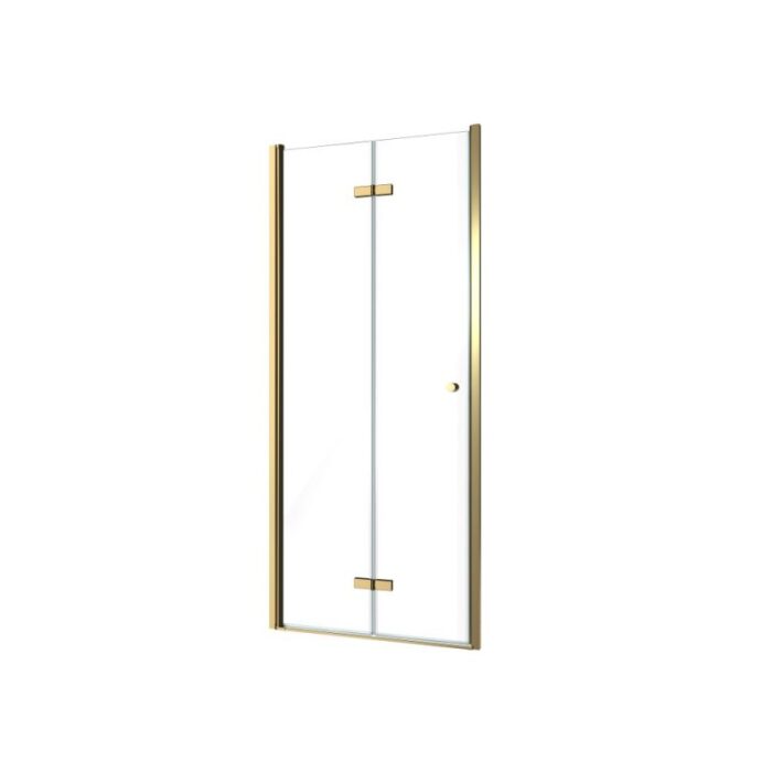 Стационарен параван Inter Ceramic ICS 114 BRUSH GOLD/90 - премиум стъклен панел за душ зона - Image 2