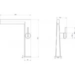 Смесител за умивалник ICF 116223GG Gun Gray „Кони“ - Image 8
