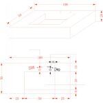 Умивалник " PIETRA" Inter Ceramic ICL 12049/100G - модерно оформление и качество - Image 2