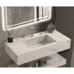 Умивалник от кварц  ICL 12049/80W PIETRA"