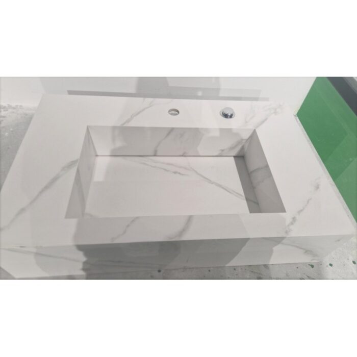 Умивалник " PIETRA" Inter Ceramic ICL 12049/100W - практично решение с изчистен дизайн - Image 2