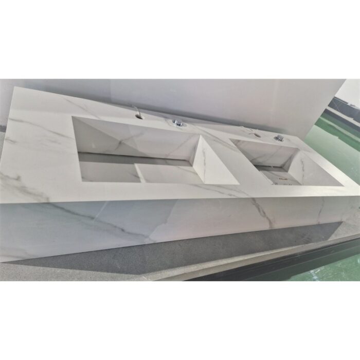 Умивалник " PIETRA" Inter Ceramic ICL 12049/140W - дизайнерски умивалник - Image 2