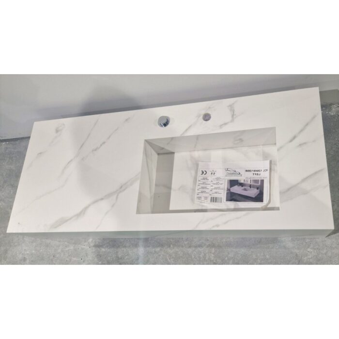 Умивалник " PIETRA" Inter Ceramic ICL 12049/120W RIGHT- функционално решение с десен плот - Image 2