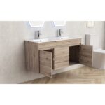 Долен конзолен PVC шкаф за баня Inter Ceramic ICP 12060 - стилен и функционален - Image 2