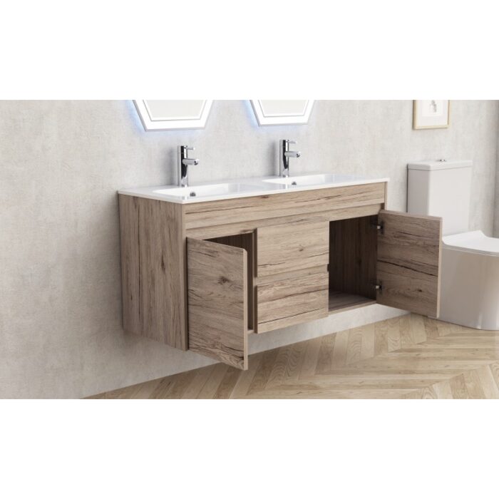 Долен конзолен PVC шкаф за баня Inter Ceramic ICP 12060 - стилен и функционален - Image 2