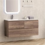 Долен конзолен PVC шкаф за баня Inter Ceramic ICP 12061 - стилен и функционален