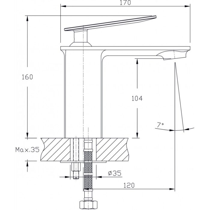 Месингов Смесител »  ЕЛЛА  ICF 1455155 - Image 3