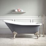 Вана Inter Ceramic ICSH 1784 Gray – Елегантна свободностояща вана в сив цвят за модерна баня