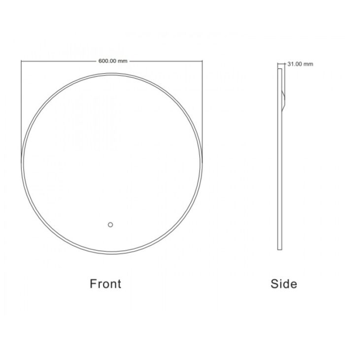 Огледало за баня ICL 1855/60 LED - Image 2