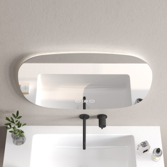 Огледало за баня 80X60 с LED Inter Ceramic 1958 - изчистена визия и качество - Image 3