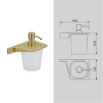 SANYA ДОЗАТОР ЗА ТЕЧЕН САПУН 2863GOLD - Image 4