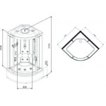 Хидромасажна кабина Inter Ceramic ICSH 2213NEW – лукс , комфорт и релакс - Image 2