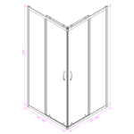 Душ кабини » ICS  275/31NEW 80*80 EASY ASSEMBLE - Image 3