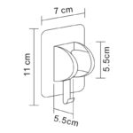 ABS ДЪРЖАЧ ЗА ПОДВИЖЕН ДУШ ЧЕРЕН МАТ 3011MB - Image 3