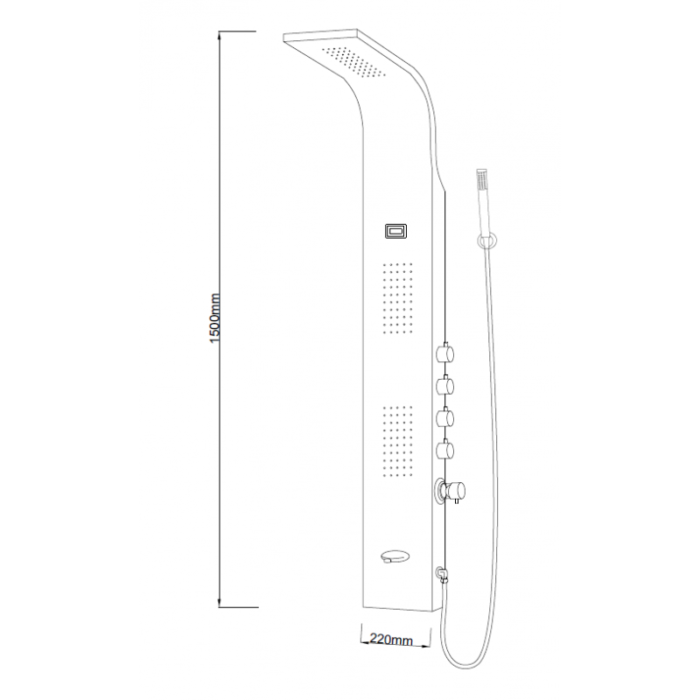 Хидромасажен панел ICSH 3022 W - Image 3