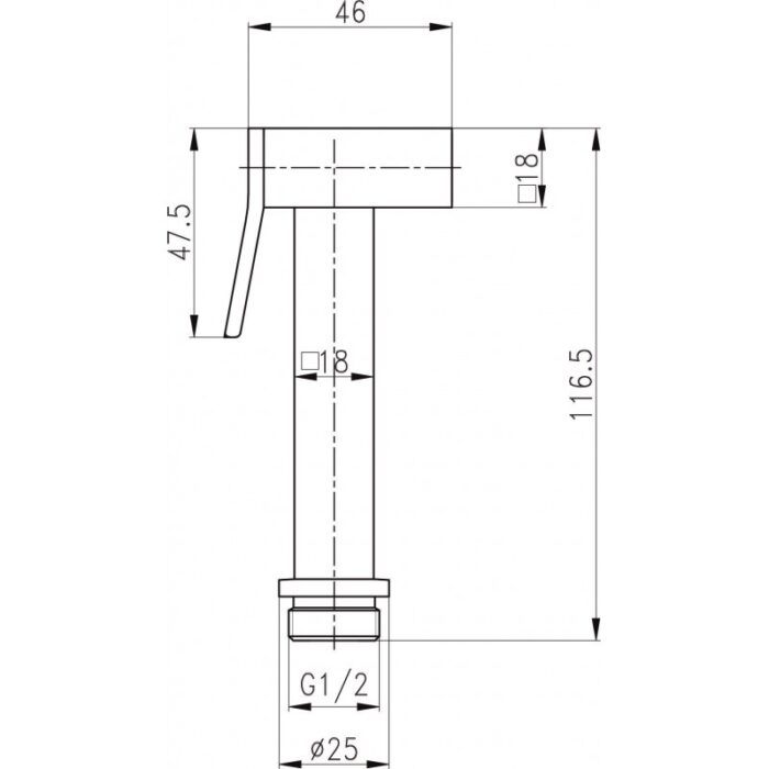 Глава за душ ICH 3025G - Image 2