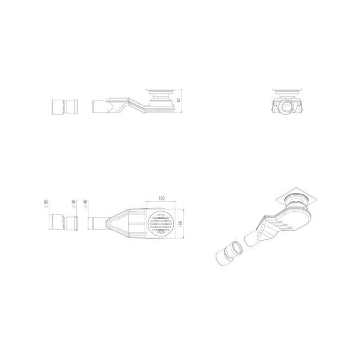 Подов Сифон ICD  32 CHROME NEW GENERATION - Image 3