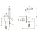 Месингов смесител за вграждане ICF 3313B - Image 3