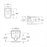 Конзолна тоалетна чиния ICC 3755B BIDET - Image 9