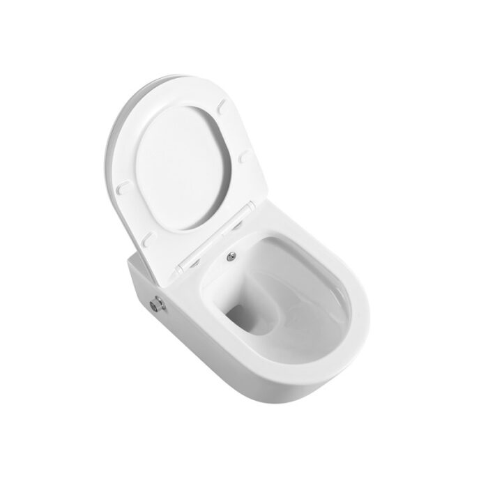 Стенна тоалетна чиния Inter Ceramic ICC 3755W BIDET LUX - Луксозна тоалетна чиния с биде, Хигиена на ново ниво - Image 3