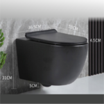 Стенна тоалетна чиния Inter Ceramic ICC 3755B NEW – качество и елегантен дизайн - Image 3