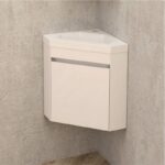 Долен конзолен ъглов PVC шкаф за баня Inter Ceramic ICP  3939 - практично решение за малки пространства