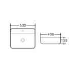 Порцеланов умивалник за плот ICB 569 - Image 2