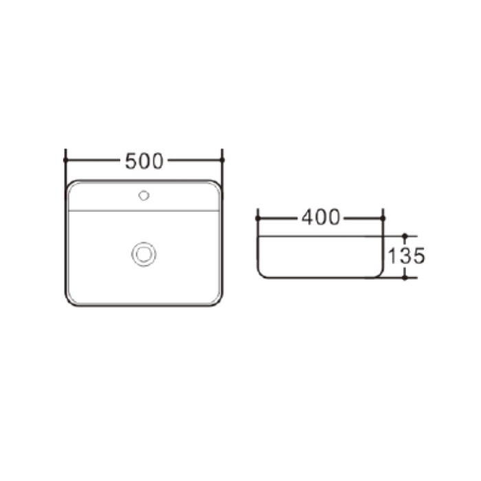 Порцеланов умивалник за плот ICB 569 - Image 2