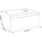 Плот за баня от PVC ICP 4425-60 - Image 3