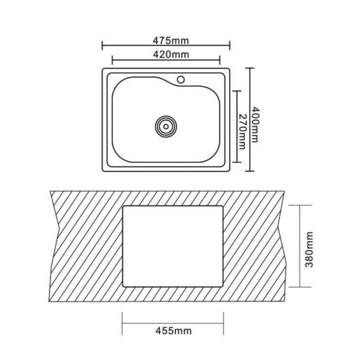 Кухненска мивка алпака ICK 4740 / 4741 CHROME - Image 3