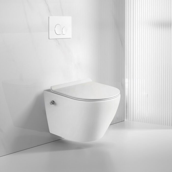 Стенна тоалетна чиния Inter Ceramic 4937W BIDET – Модерен стил и лесна поддръжка - Image 2