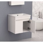 Долен конзолен PVC шкаф за баня Inter Ceramic ICP 5082 - за компактни и стилни бани - Image 2