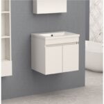 Долен конзолен PVC шкаф за баня Inter Ceramic ICP 5082 - за компактни и стилни бани