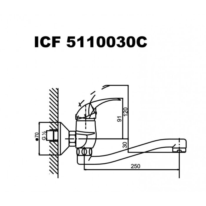Смесители »    "Оливия " » ICF 5110030C - Image 2