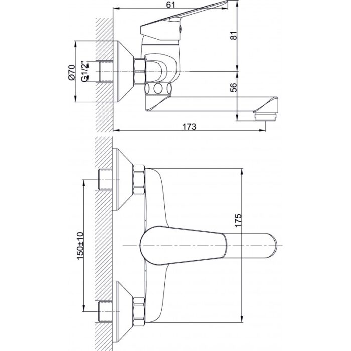 Смесител за умивалник  ALFI ICF 5251123 7215 - Image 3