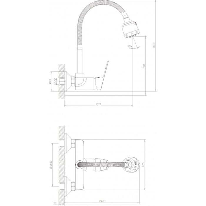 Месингов смесител LINNI ICF 5452152 M7313 - Image 4