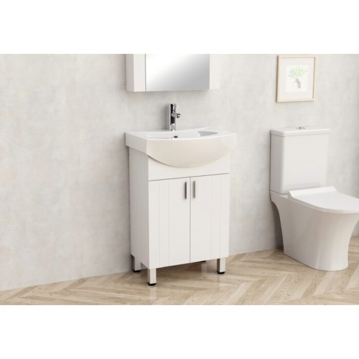 Долен стоящ шкаф за баня Inter Ceramic ICP 5544 - практичен шкаф за малки и средни бани - Image 2