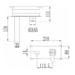 Месингов смесител за вграждане ICF 5546111B - Image 2