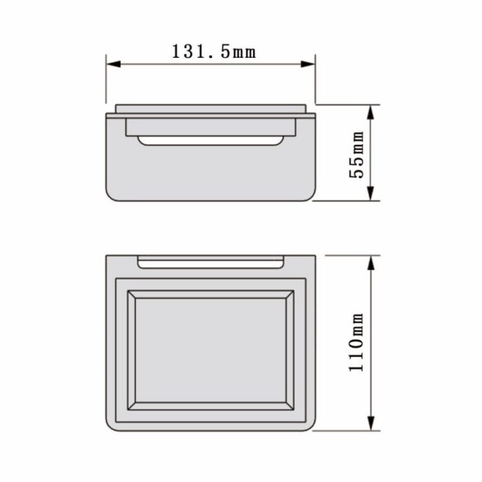Сапунерка за баня  ICA 5559B ЕЛИНОР BLACK - Image 2
