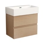 Долен конзолен шкаф за баня Inter Ceramic 5846 + УМИВ. 6036W - за съвременен интериор