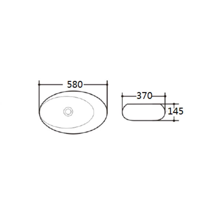 Порцеланов умивалник за плот ICB 589 - Image 2
