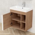 Долен конзолен шкаф за баня Inter Ceramic 5939 DI LEGNO - съчетание от природа и съвременен дизайн - Image 3
