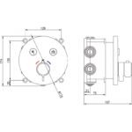 Месингов смесител за вграждане ICF 595028C - Image 2